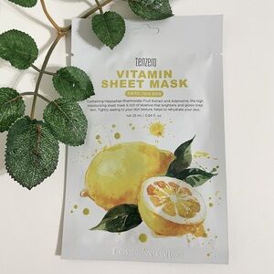 New $5 ea OR 5/$18 TENZERO Vitamin Fruit Extract Face Sheet Mask